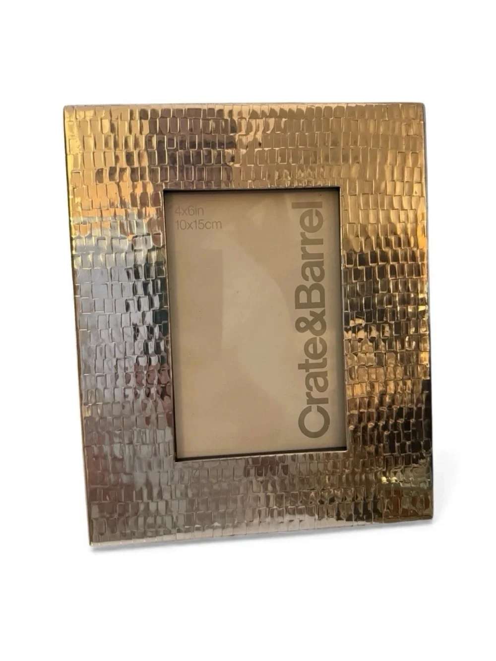 Crate&Barrel sleek hammered